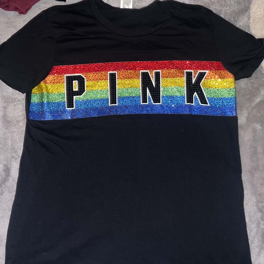 PINK shirt sleeve top